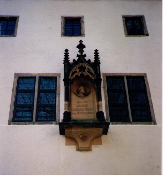 Luthergedenktafel in Wittenberg